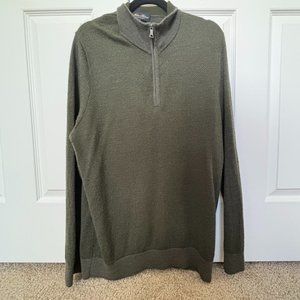 Brooks Brother's Extra Fine Merino Wool Half-Zip Sweater